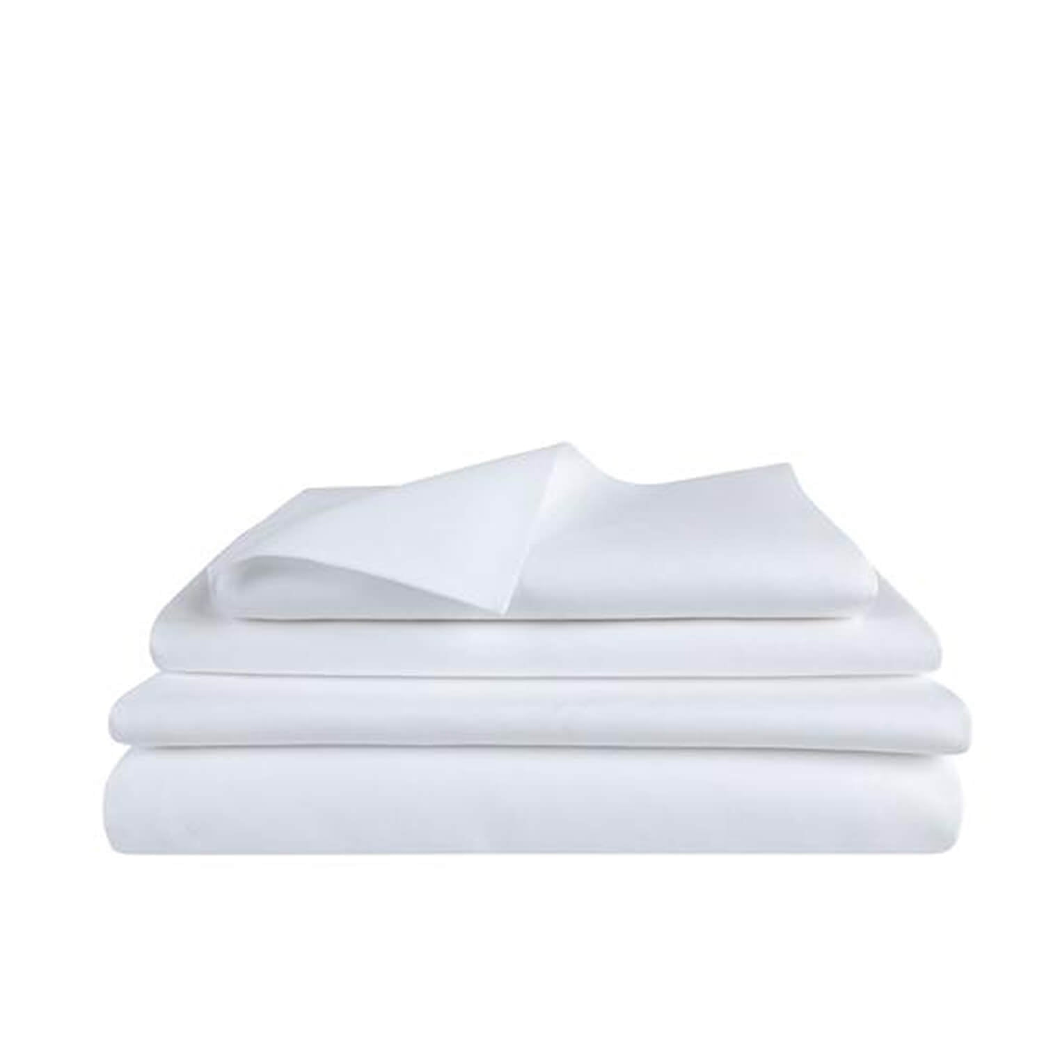 Bettwäsche Set: Halbleinen weiß