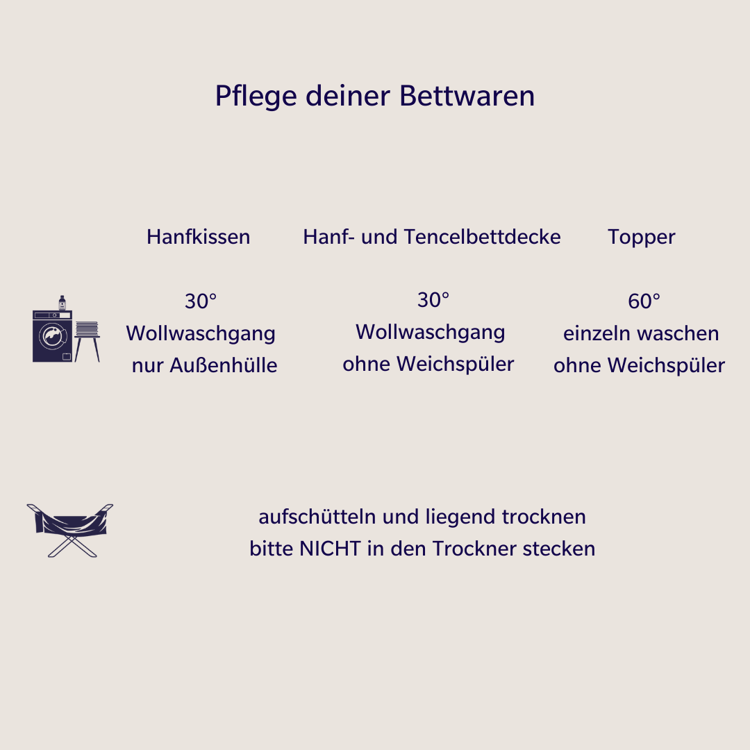 Sommerbettdecke Hanf