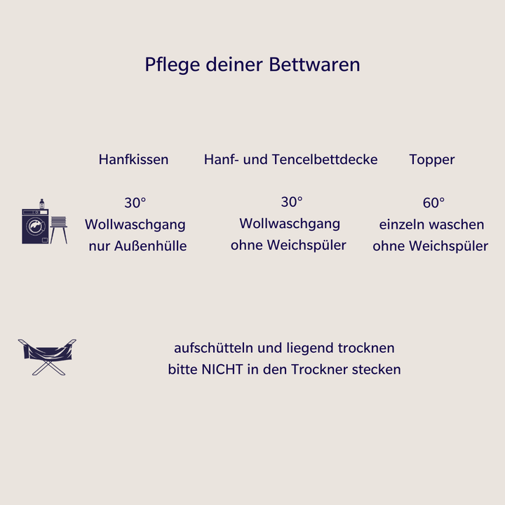 Sommerbettdecke Hanf